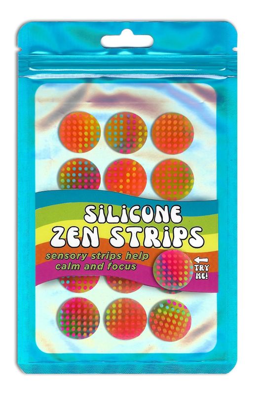 SILICONE ZENSTRIPS DOTS NEON TEXTURED 15PK