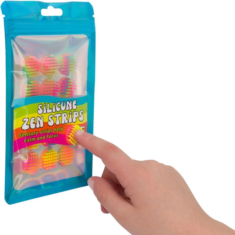 SILICONE ZENSTRIPS DOTS NEON TEXTURED 15PK