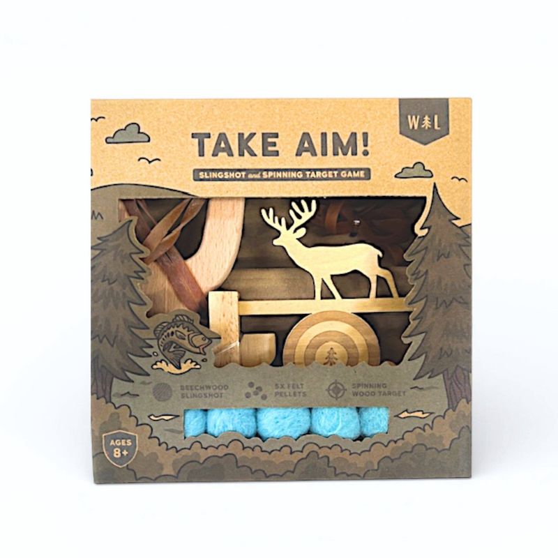 TAKE AIM! Kids Slingshot &amp; Target Set