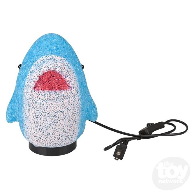 8IN SPARKLE SHARK LAMP
