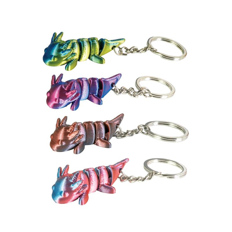 3D PRINTED AXOLOTL KEYCHAIN