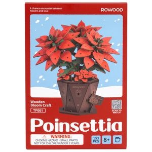 POINSETTIA WOOD BLOOM CRAFT