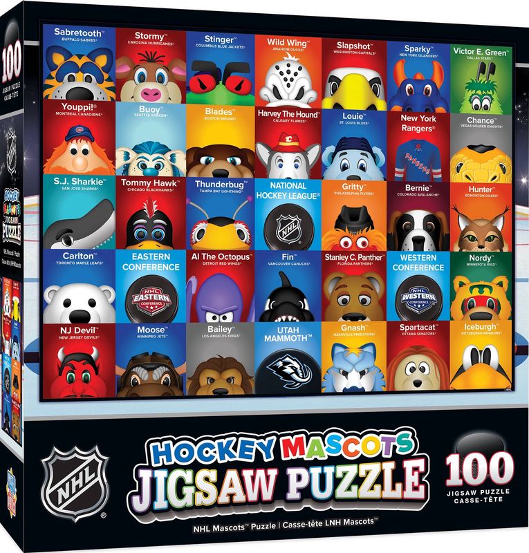 NHL Mascots 100pc Puzzle