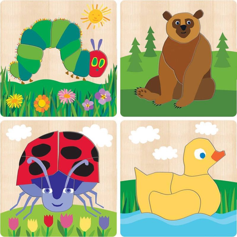 Eric Carle Chunky Wood Puzzles 4PK