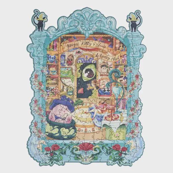 Magic Kitty's Home Wooden Puzzle