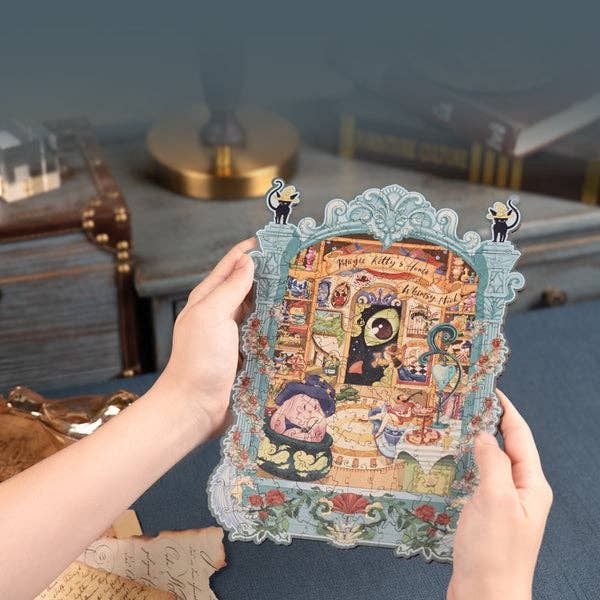Magic Kitty's Home Wooden Puzzle