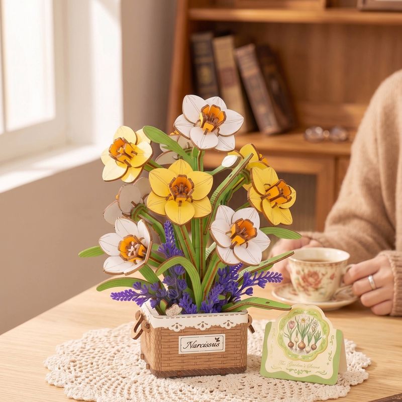 3D Wood Flower Kit: Narcissus