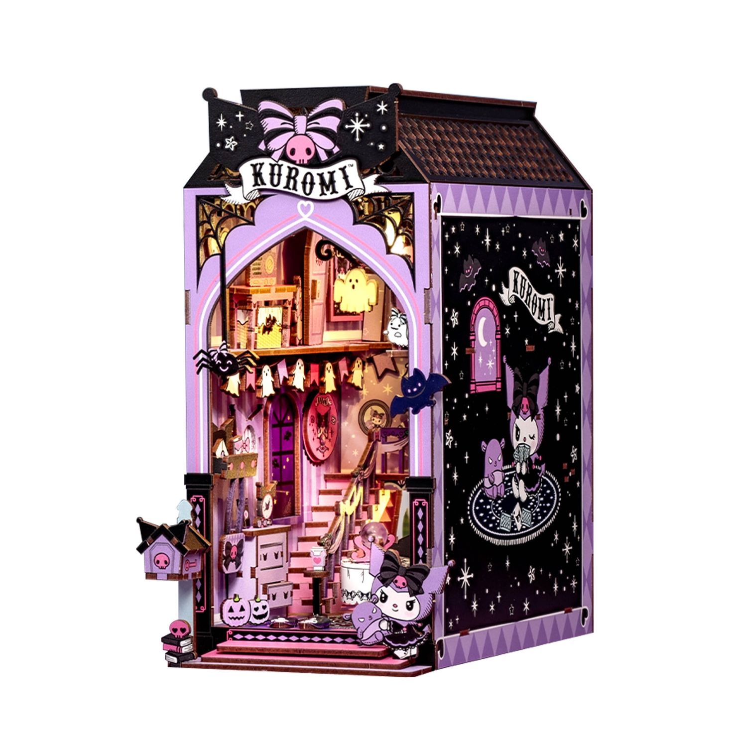 Kuromi Spooky House DIY Book Nook Kit