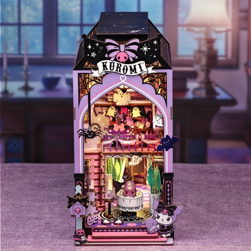 Kuromi Spooky House DIY Book Nook Kit