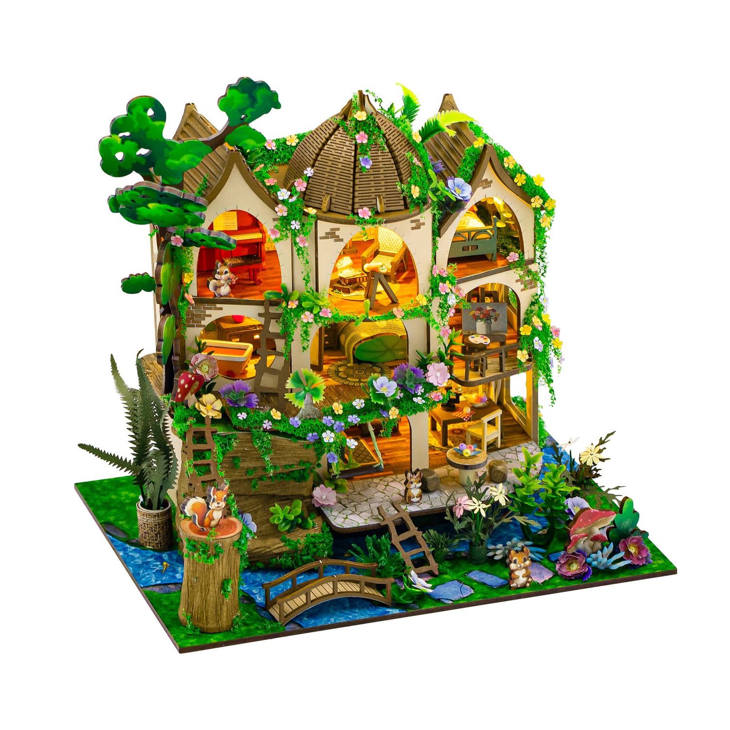 DIY Mini House Kit: Birchwood Villa
