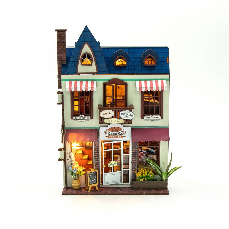 DIY Mini House Kit: Golden Bakehouse