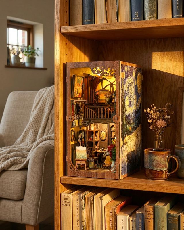 DIY Book Nook Kit: Golden Twilight Studio  