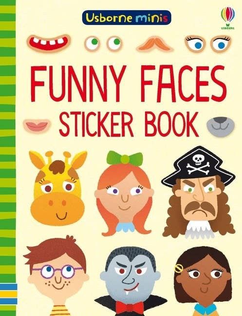 Funny Faces Sticker Book : Usborne