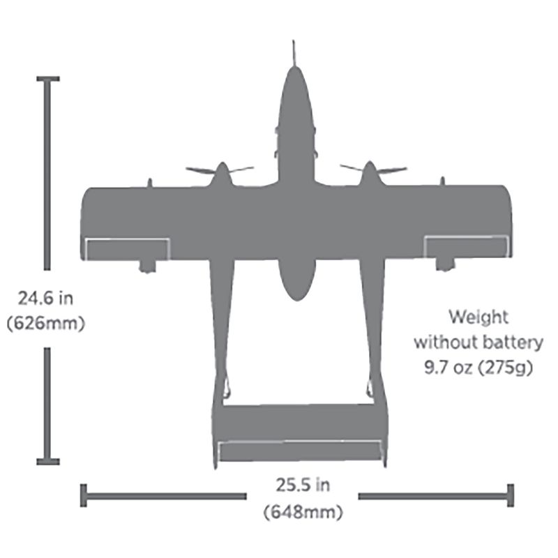 MICRO OV-10 BRONCO 645mm BNF BASIC AS3X/SAFES
