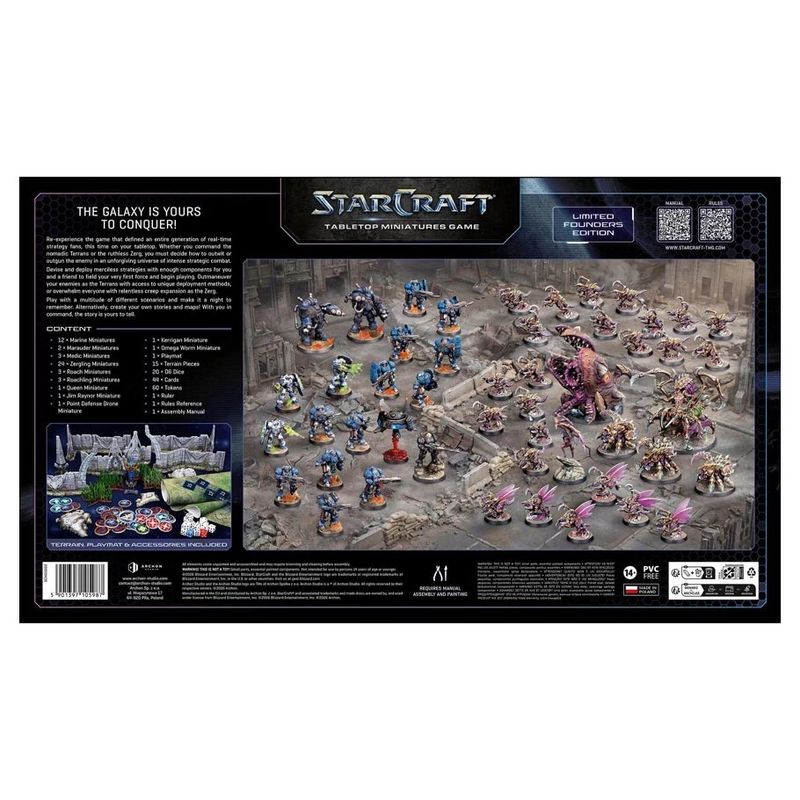 STARCRAFT MINIS GAME 2-PLAYER STARTER FOUNDERS ED