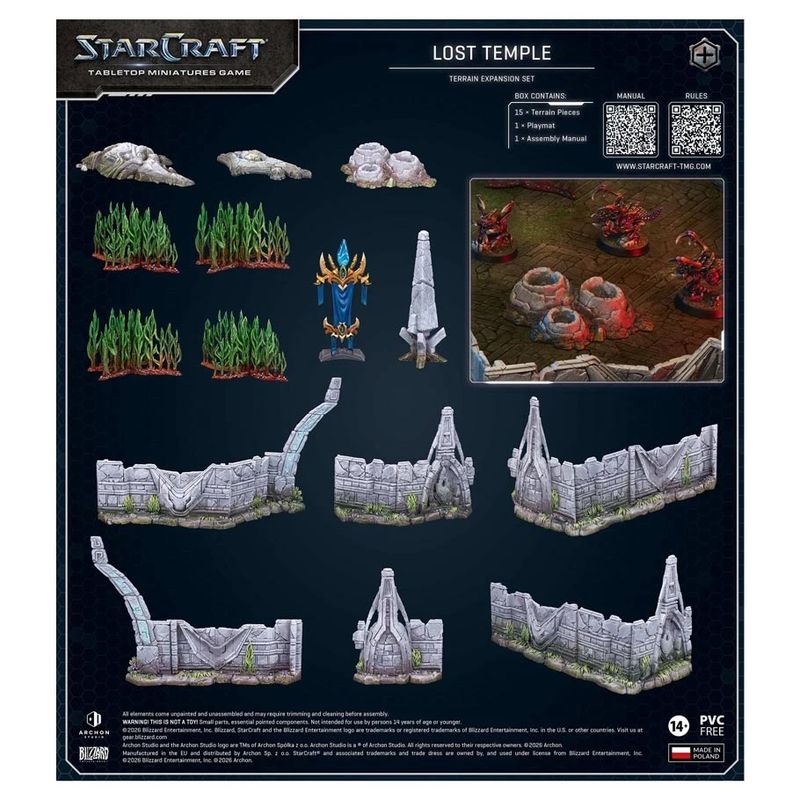 STARCRAFT MINIS GAME TERRAIN LOST TEMPLE EXP