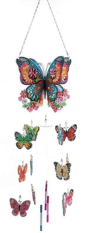 CRYSTAL ART DECO KIT: BUTTERFLY WIND CHIME