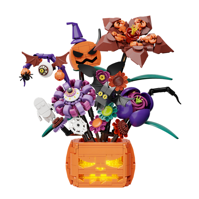 Midnight Pumpkin Bouquet Brick Kit