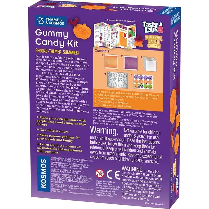 GUMMY CANDY LAB KIT - PUMPKINS BATS GHOSTS