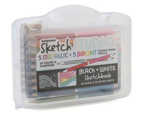 SKETCH STUDIO DBL END COLOR PENCIL TRAVEL SET