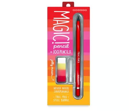 Magic Pencil Set (Red) with Eraser