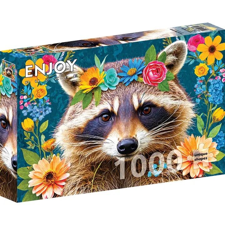 FLORAL RACCOON 1000PC PUZZLE