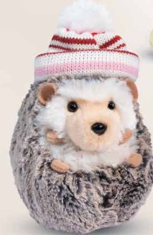 SPUNKY HEDGEHOG WITH WINTER HAT