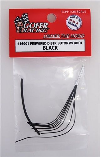 1/24 1/25 BLACK PREWIRED DISTRIBUTOR WITH BOOT