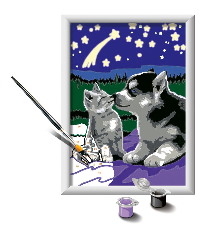 CreArt: Moonlight Friends 5x7 (glow)