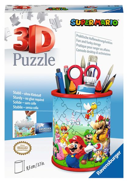 Super Mario Pencil Holder 54 Pc 3D Puzzle