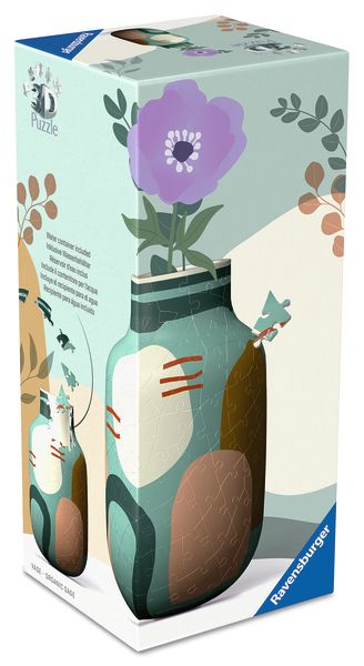 3D Vase Organic Sage Puzzle 162pc