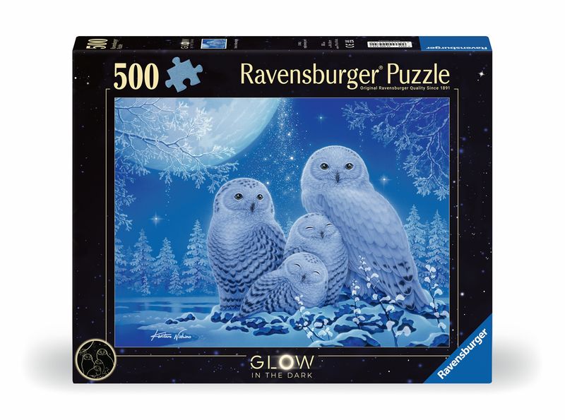 Owls in the Moonlight 500 pc GLOW Puzzle