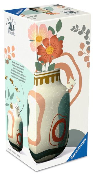 3D Vase Organic Beige Puzzle 162pc