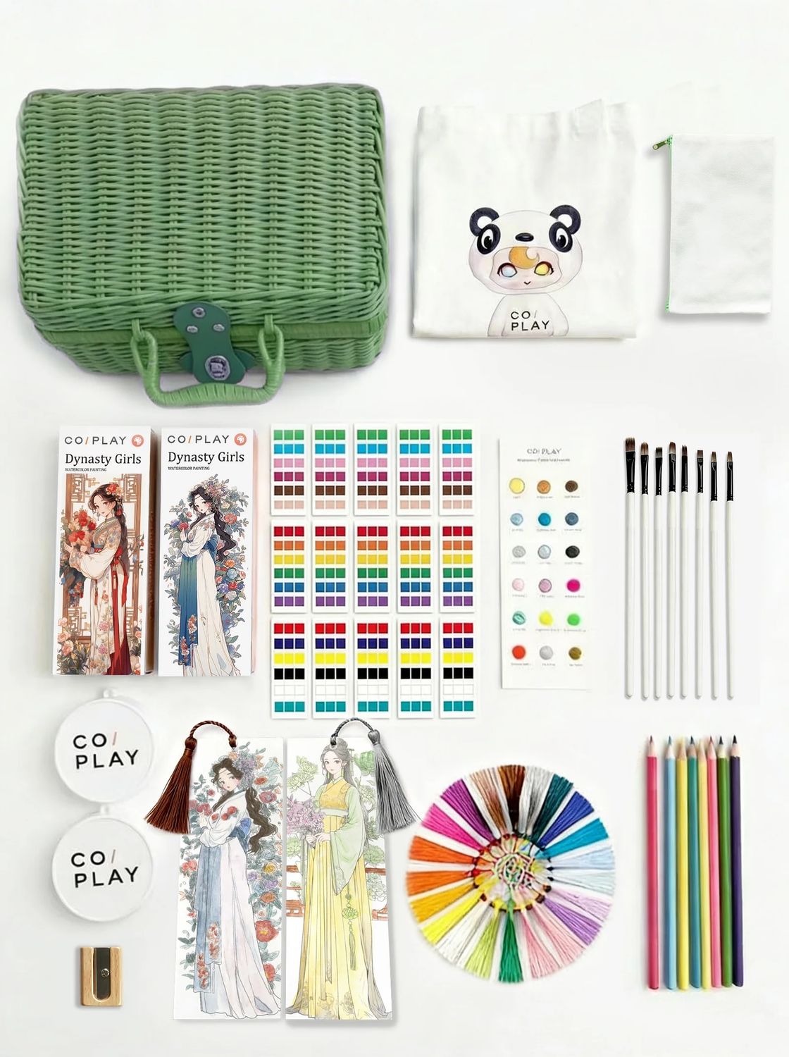 DYNASTY GIRLS BOOKMARK ART PARTY DLX BASKET