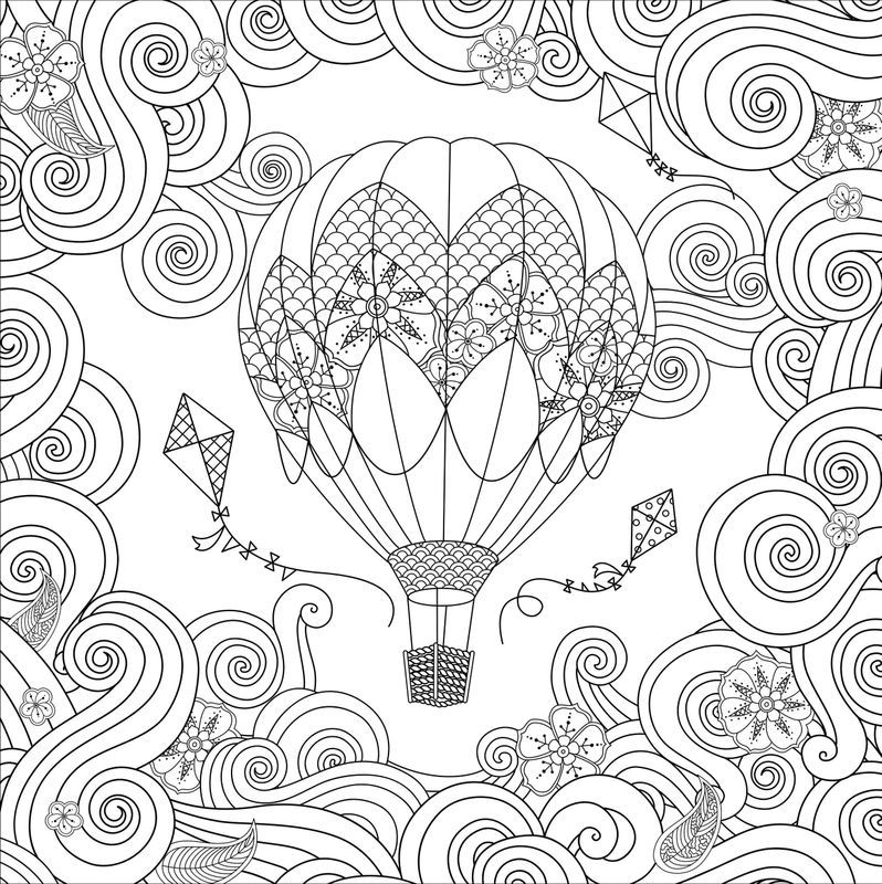 Boho Dreams Adult Coloring Book