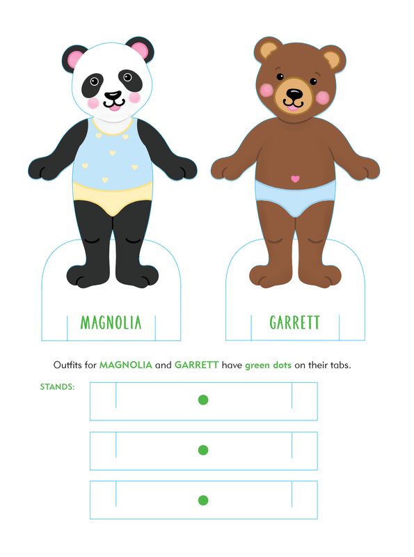 Classic Keepsake Paper Dolls - Beartown