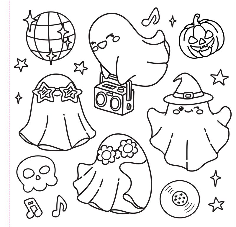 Color Me Spooky Halloween Adult Coloring Book