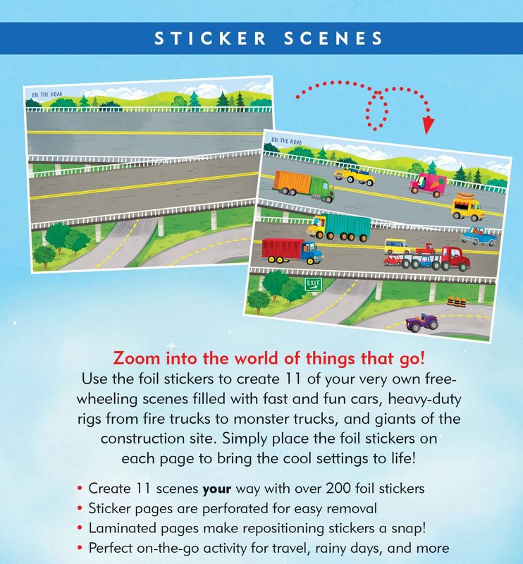 Cars, Trucks, &amp; Big Rigs Sticker Book