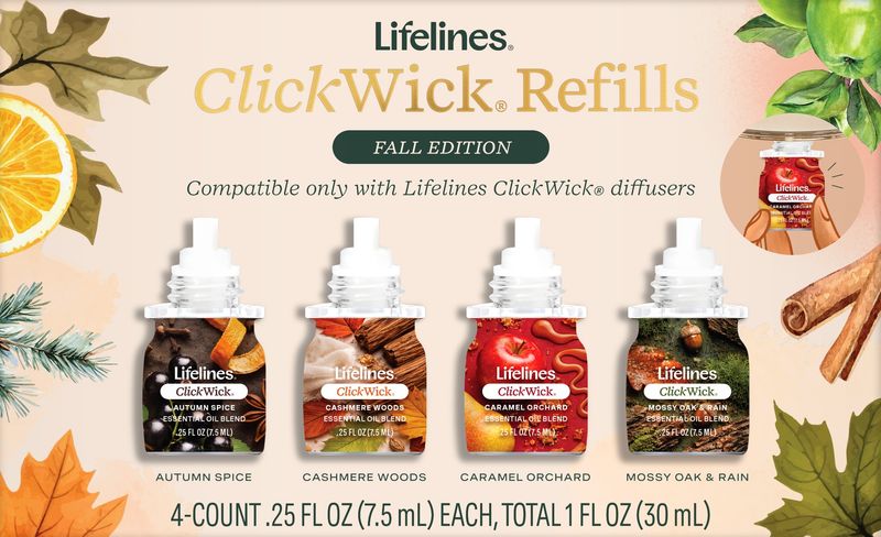 FALL CLICKWICK REFILLS 4PK