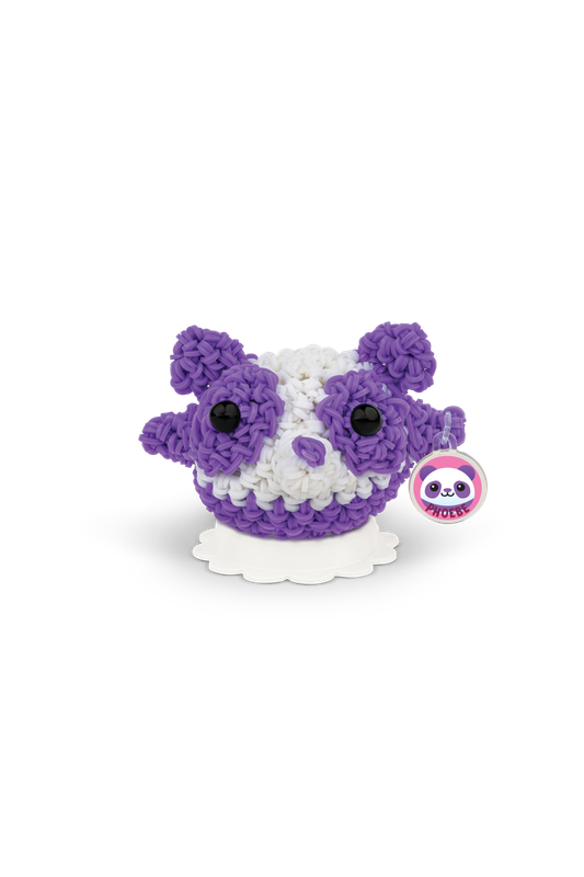 Lil' Loomigurumi Crochet Kit- Purple Panda