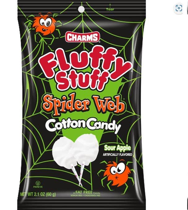 Fluffy Stuff Spider Web Cotton Candy 2.1oz Bag