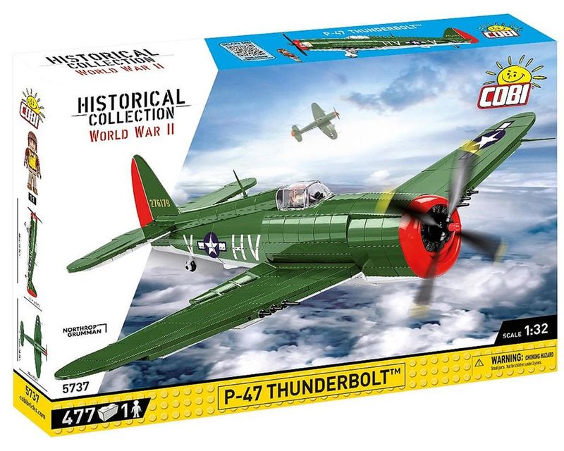 1/32 WWII P-47 Thunderbolt Block Model Kit