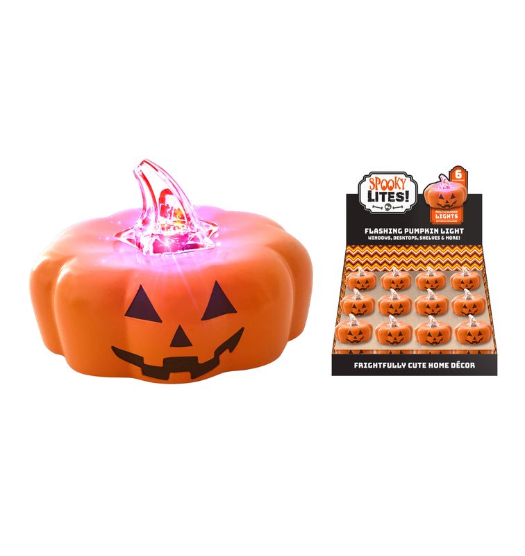 Spooky Lites! Flashing Pumpkin Light