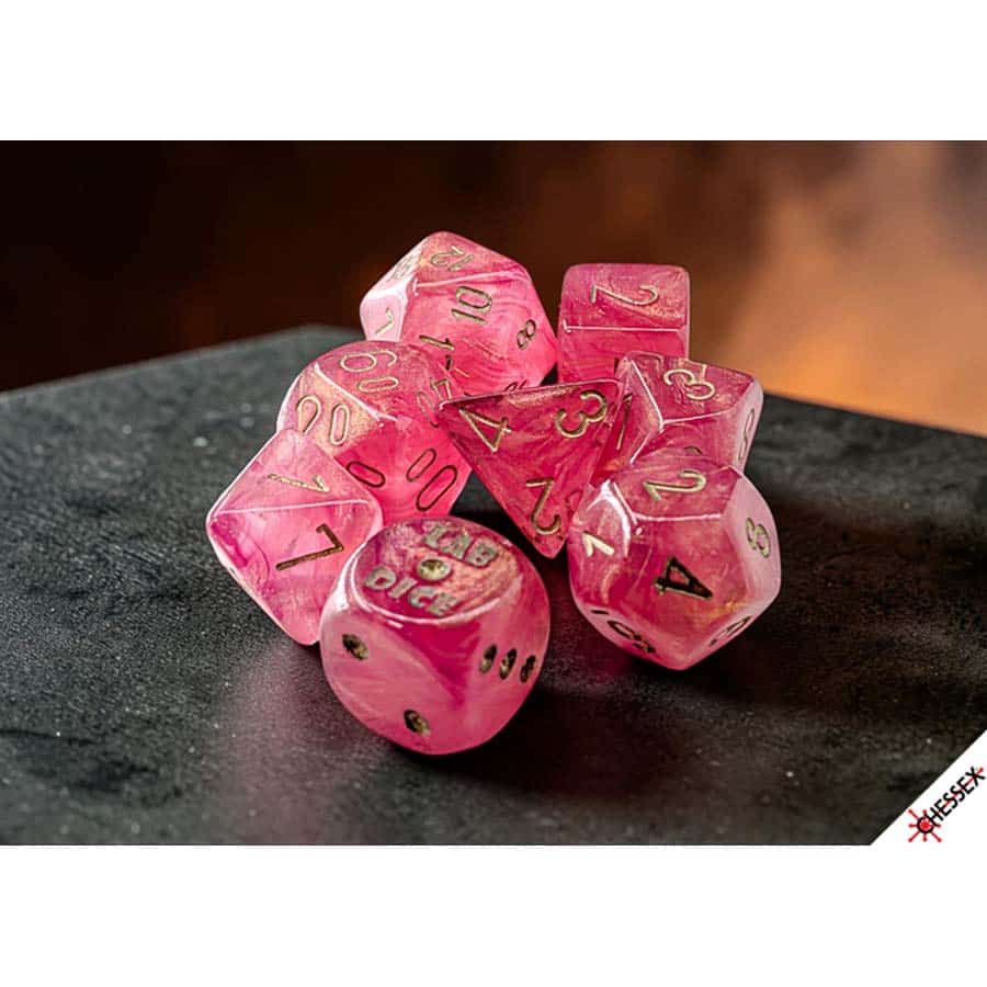 LAB DICE 7ct (SER 10): SHIMMER IGNIS/GOLD