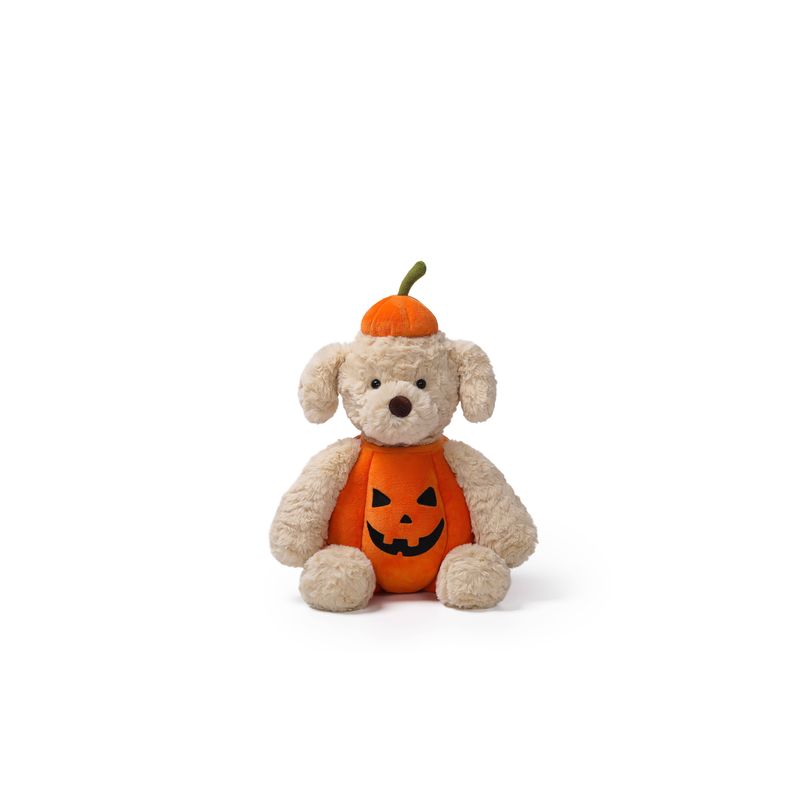 Pumpkin Puppy Weighted Plush Animal 10"