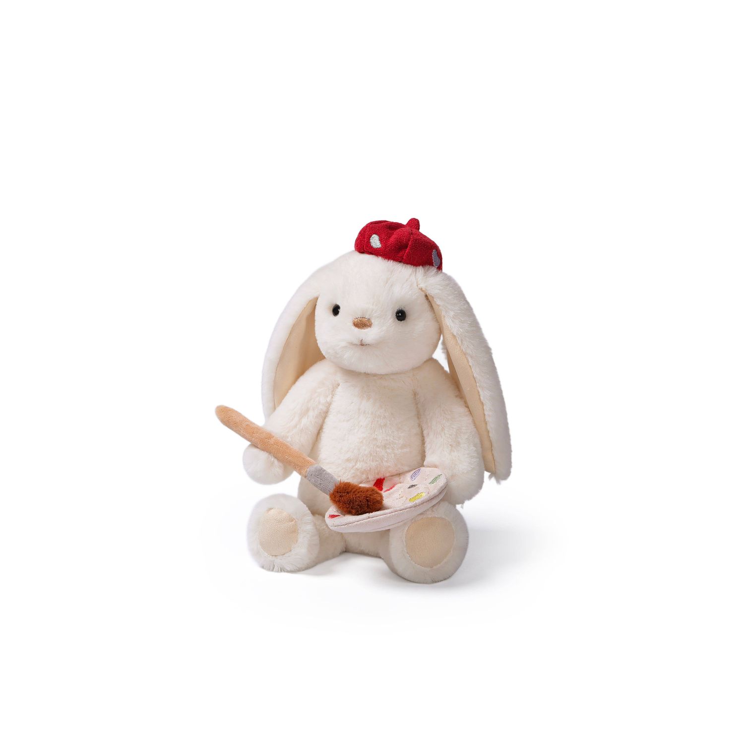 Painter Smiling Leveret Weighted Plush Animal 7"