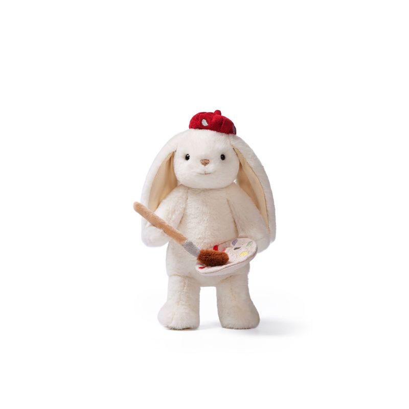 Painter Smiling Leveret Weighted Plush Animal 7"