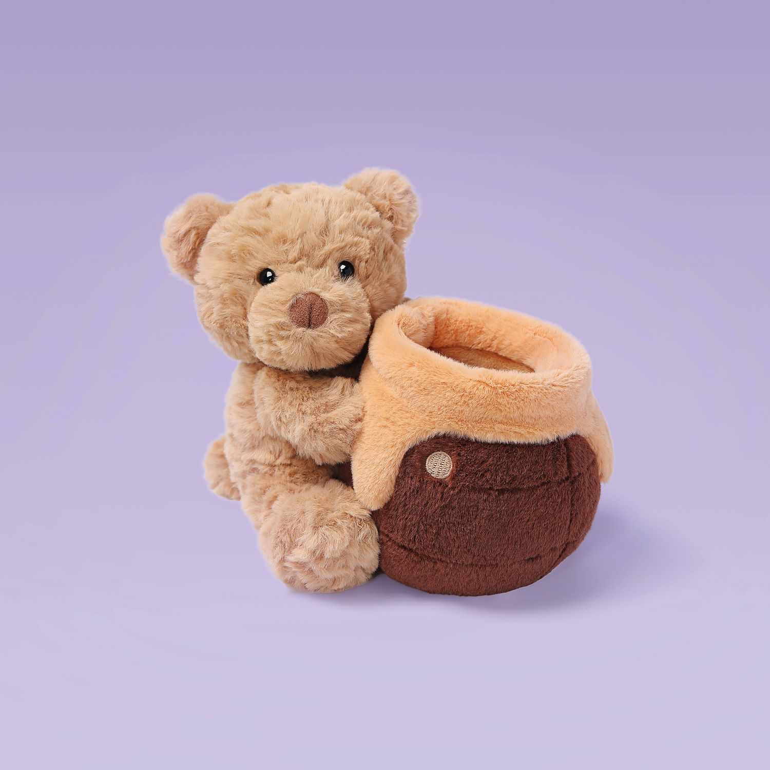 Bear Pen Holder Weighted Plush Animal 6"