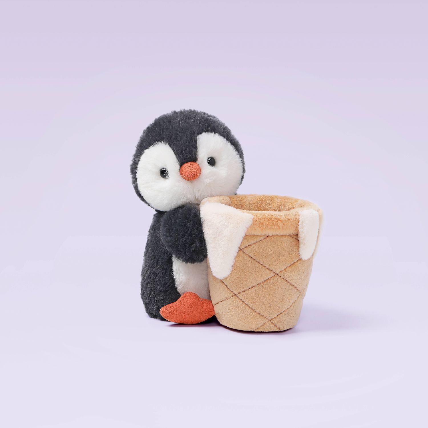 Penguin Pen Holder Penguin Weighted Plush Animal 6"