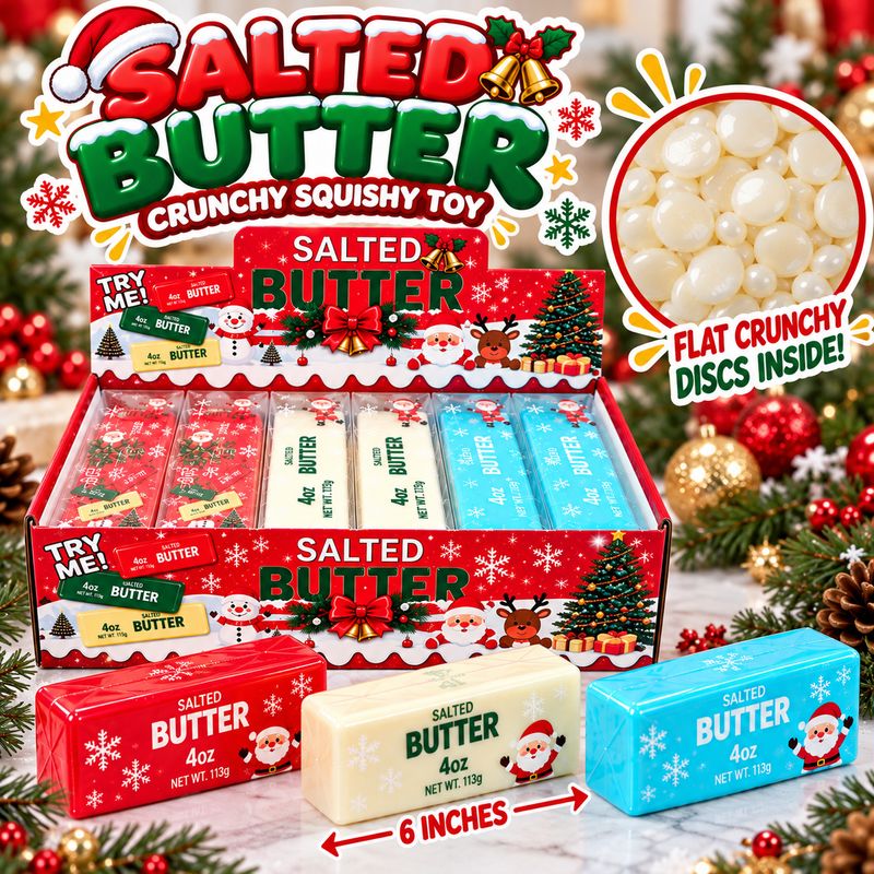 Christmas Crunchy Butter Squishy – 6in